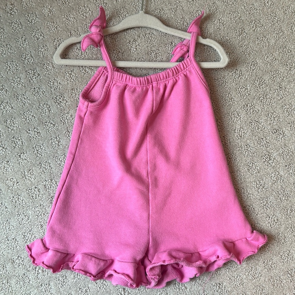 Baby Zara Pink Romper Size 9-12mo